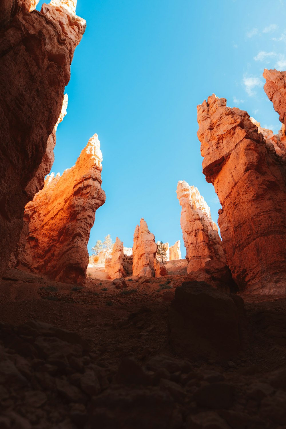 brown rock formation under blue sky during daytime