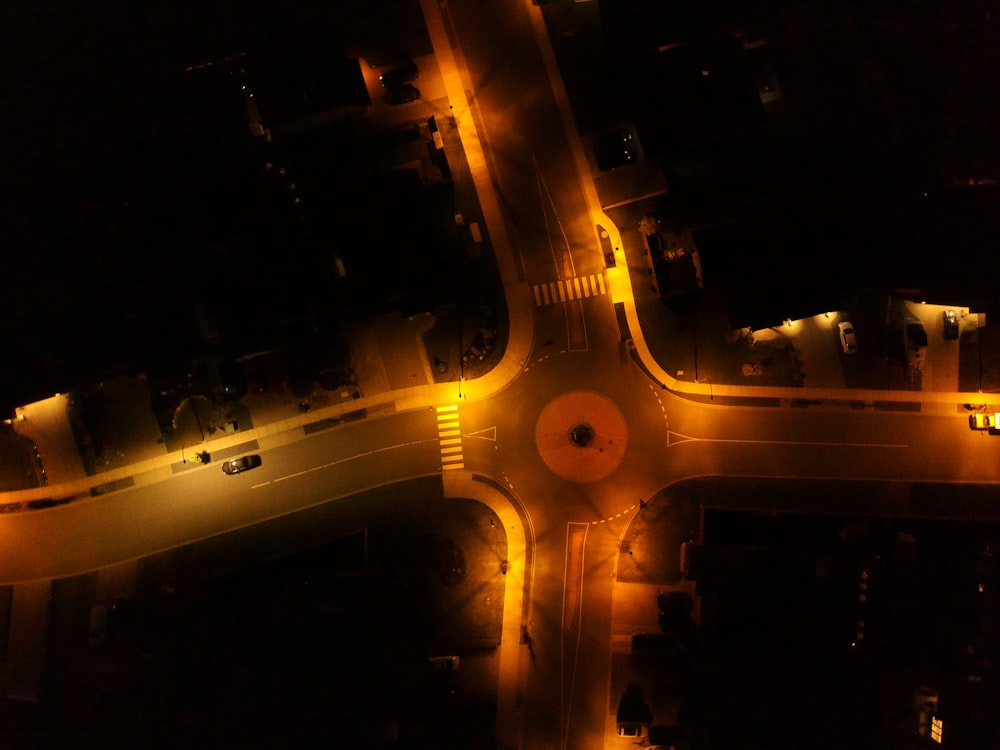 yellow lighted tower during night time