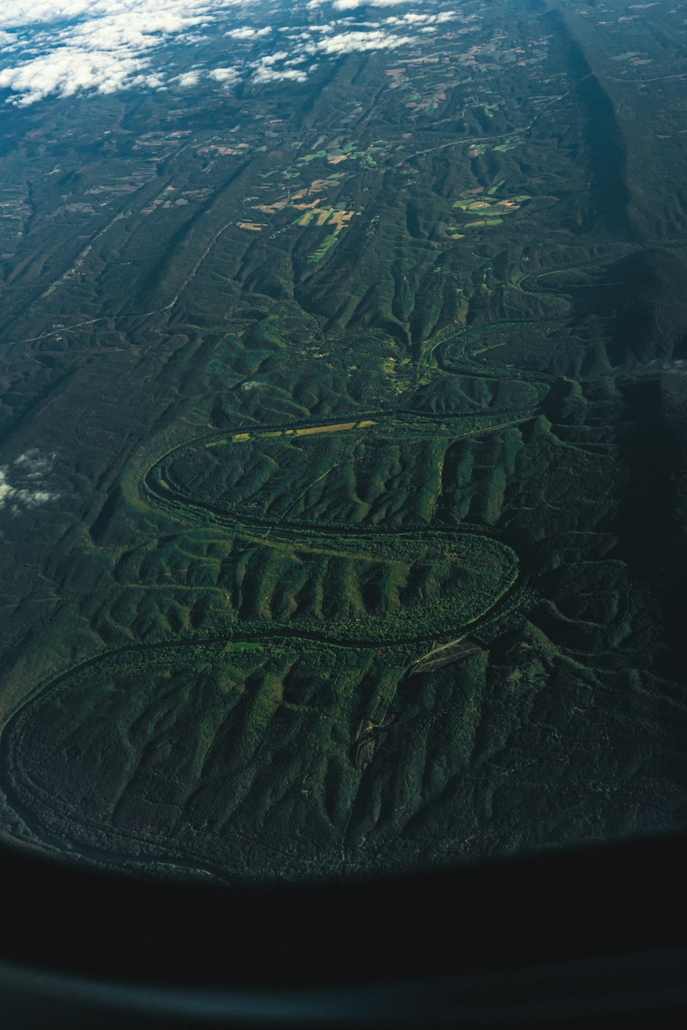 aerial view of green field during daytime