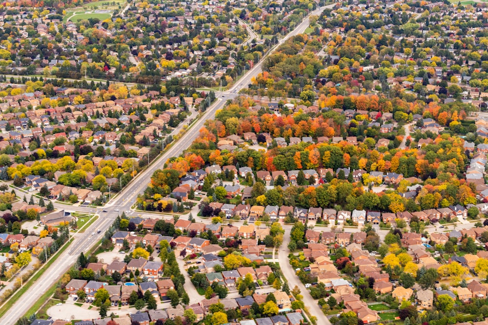 aerial view of city during daytime