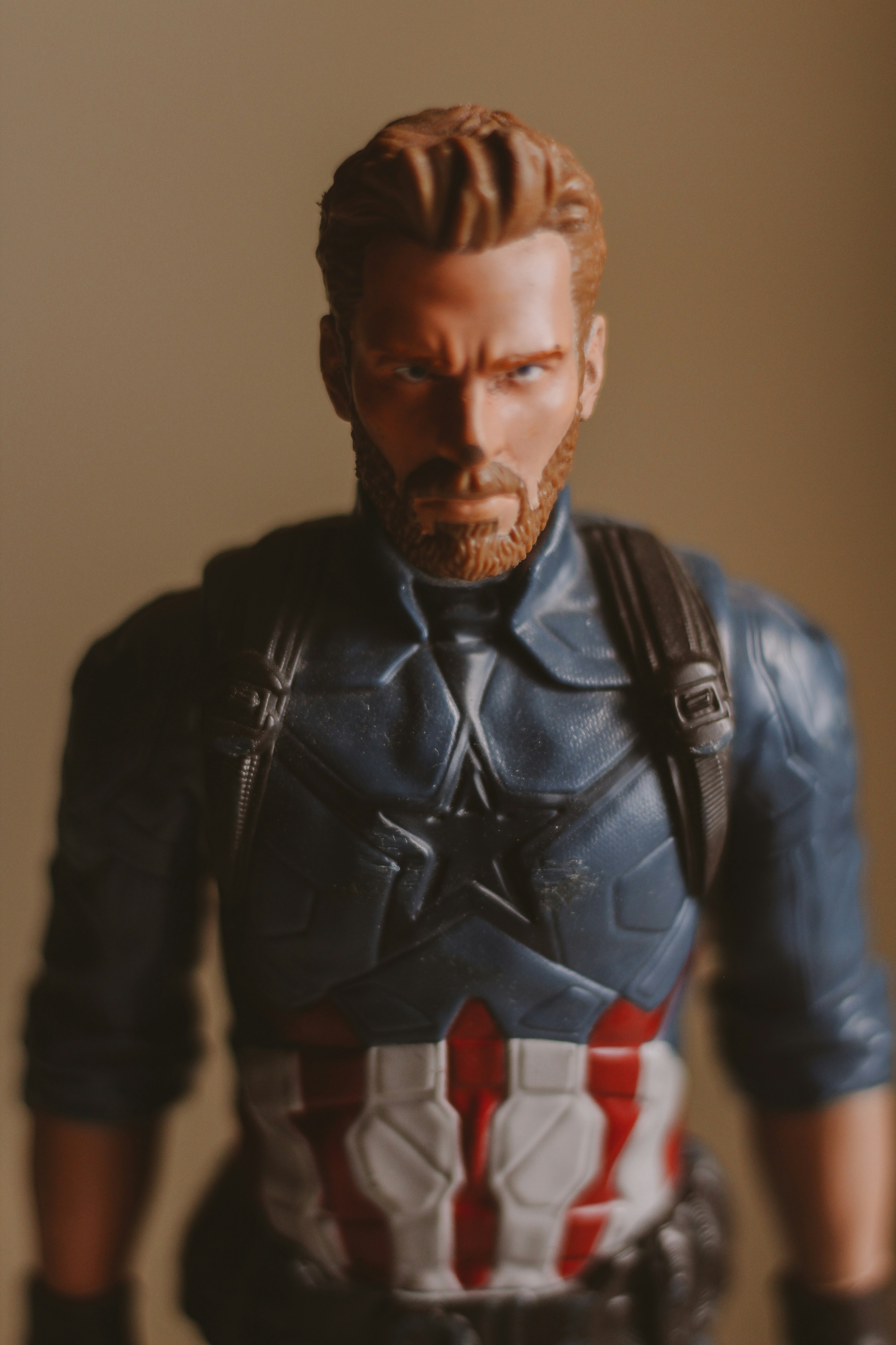 man in black leather jacket