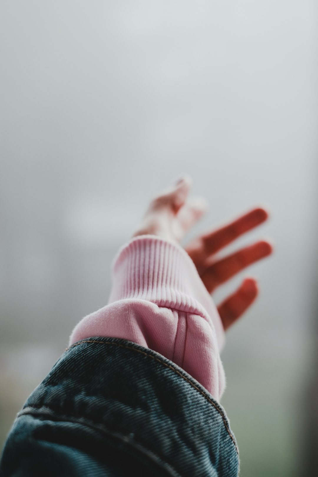 person in pink long sleeve shirt