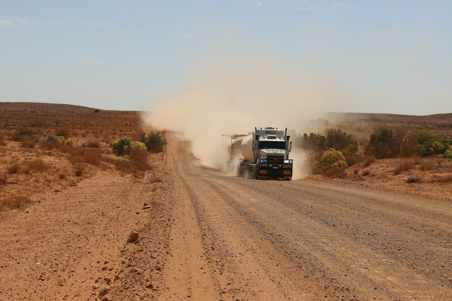 Long-haul truck on the highway