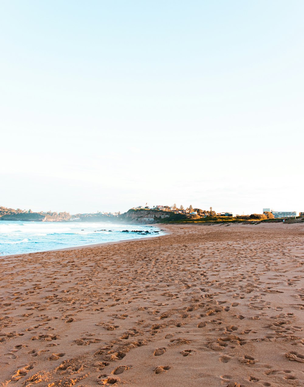 beach shore with people walking on the beach during daytime