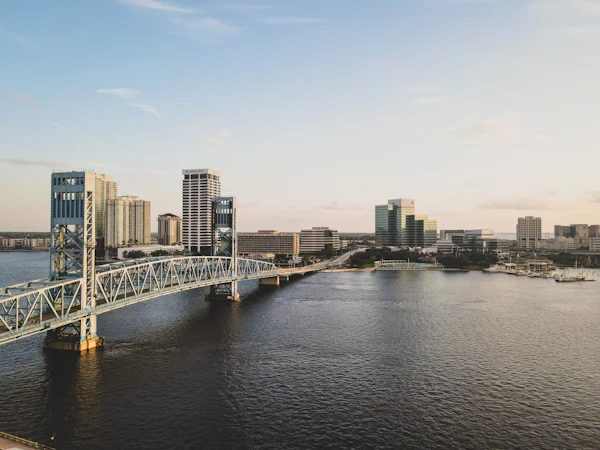 A bridge over the river in Jacksonville