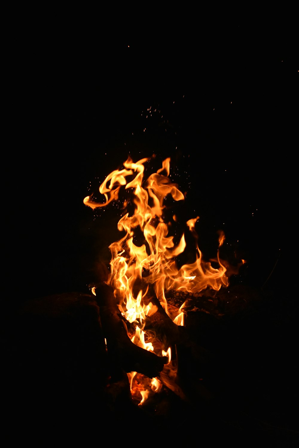 fire in the middle of the dark