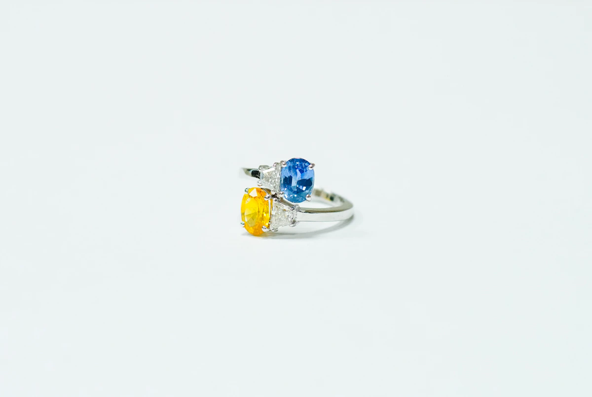 A handmade silver ring on a finger showing artisan craftsmanship
