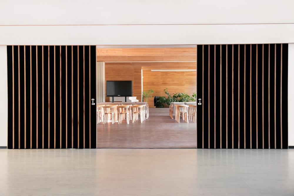 brown wooden table and chairs