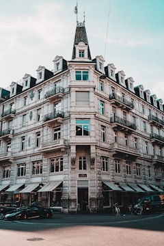 white and gray concrete building