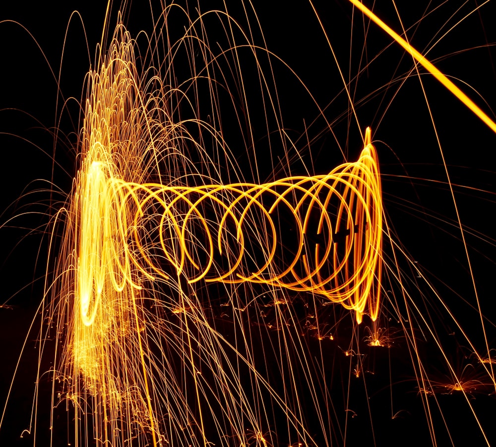 time lapse photography of fire