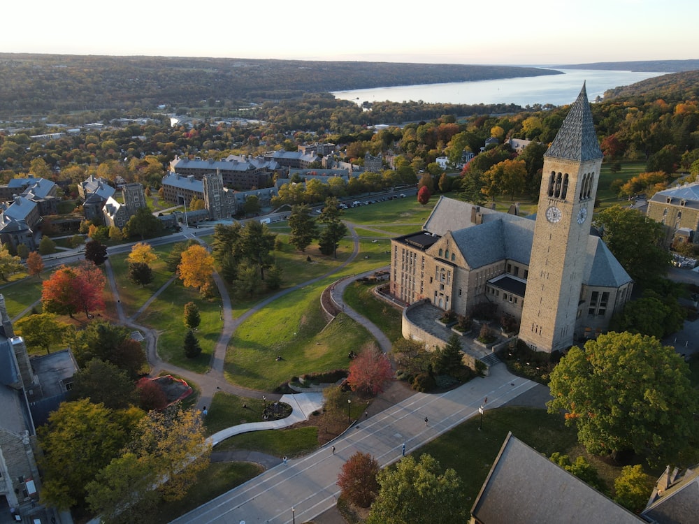 Vue aérienne de la ville pendant la journée