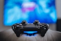 black sony ps 4 game controller