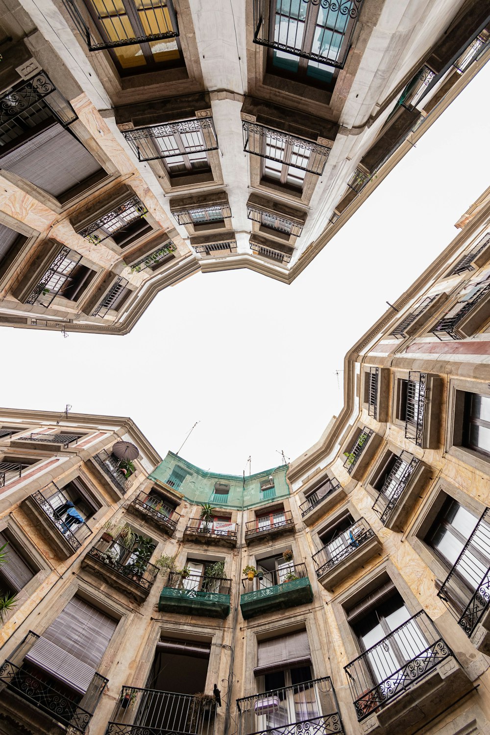 brown and white concrete building