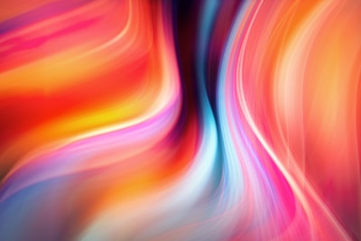 pink yellow and blue abstract painting trippy zoom background