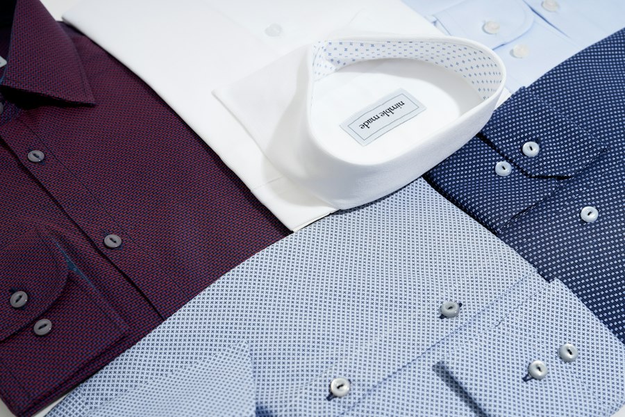 Chemise à Pois Bordeaux Arrow Chemise chemises homme