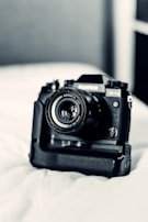 A close-up of a product being photographed on a clean backdrop.