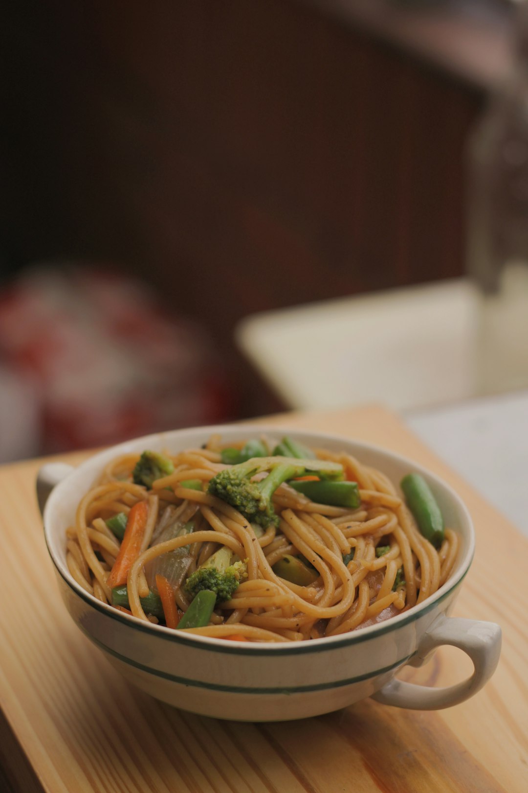 pasta dish on white ceramic plate