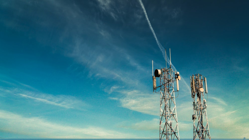 black metal tower under blue sky