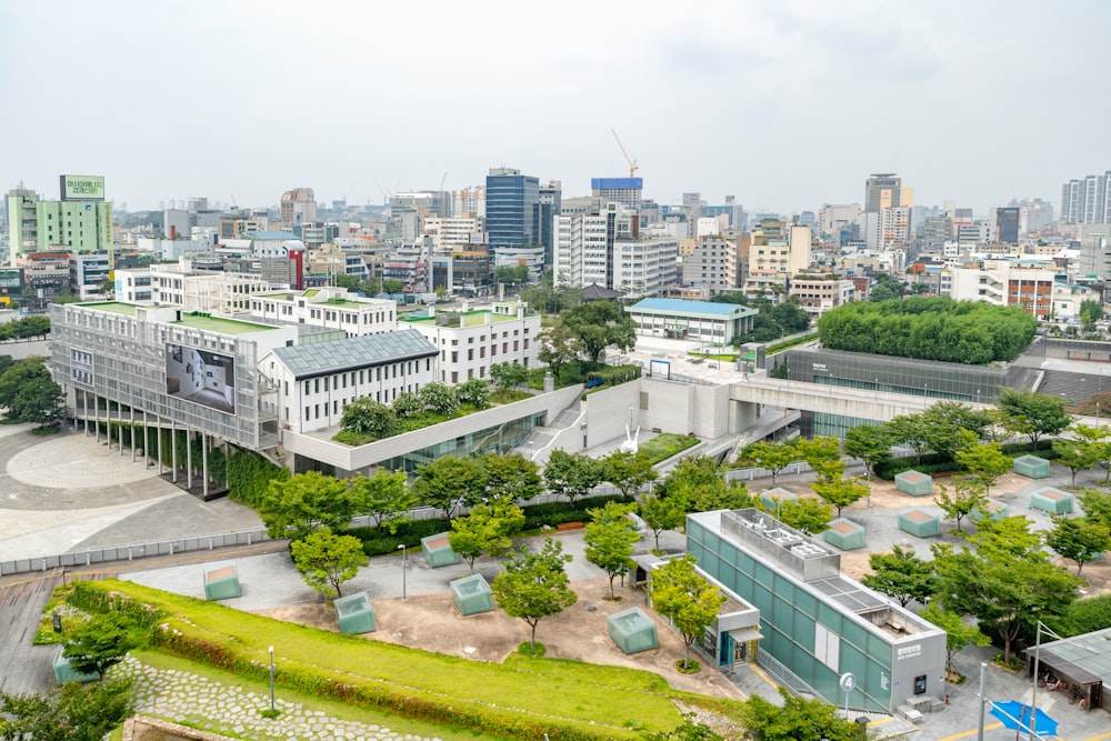 aerial view of city buildings during daytime