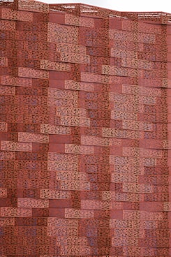 red and white checkered textile