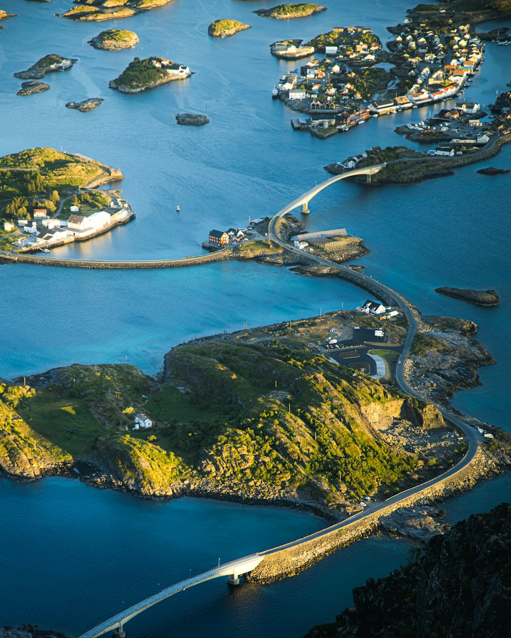 aerial view of green island during daytime