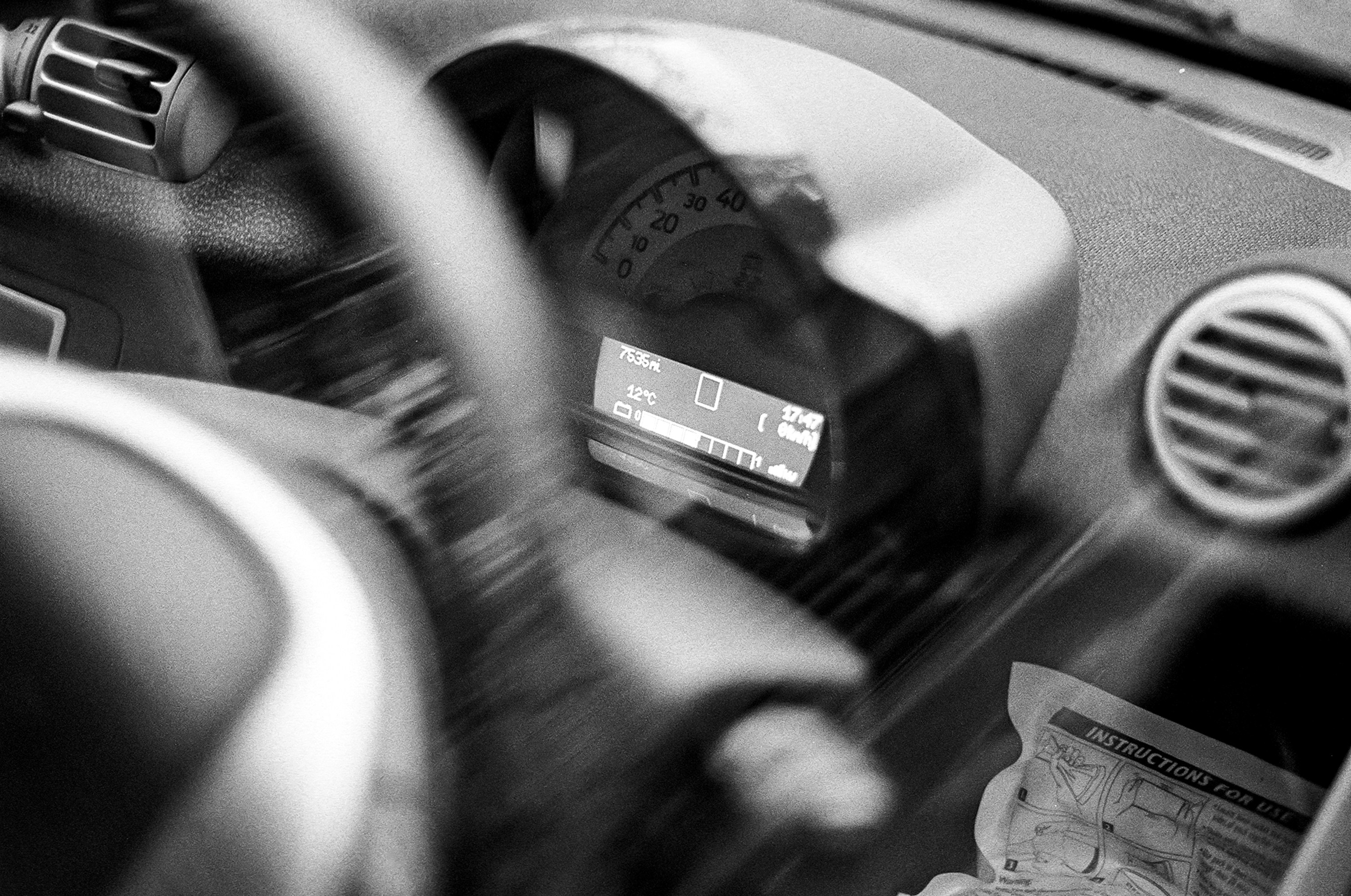 EV dashboard interior