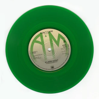 green and white round device