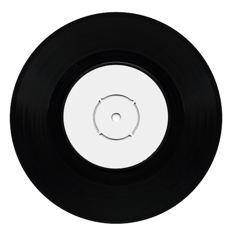 black and white vinyl record