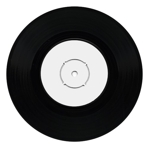 black and white vinyl record