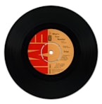 black and blue vinyl record