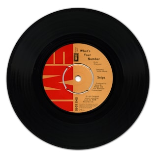 black and blue vinyl record