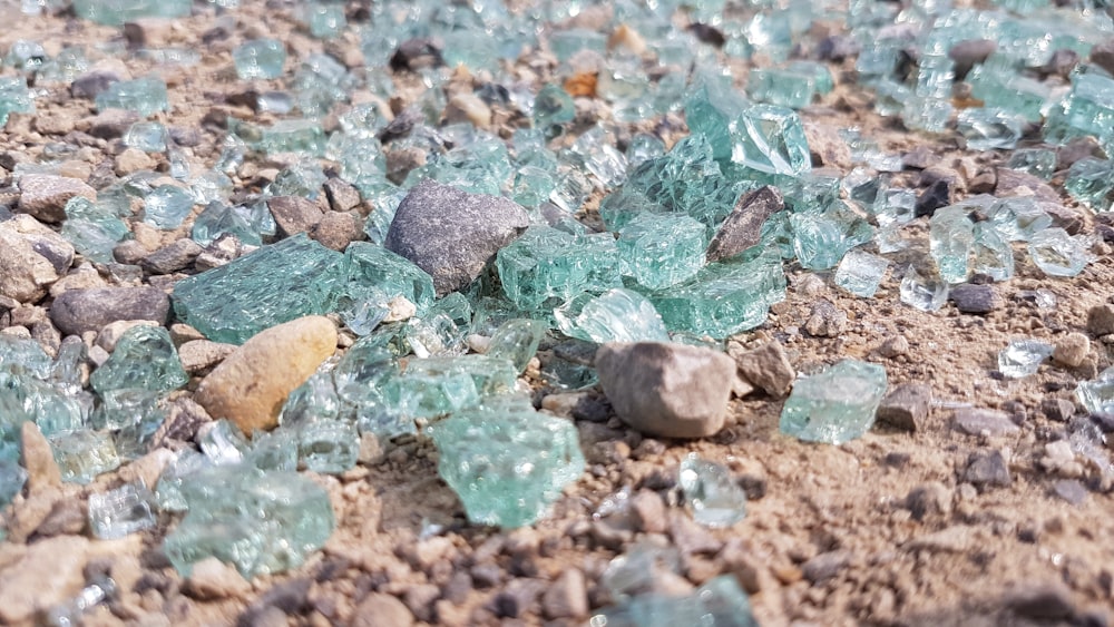 gray and brown stones on brown soil