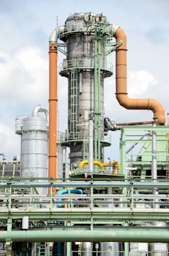 white and gray metal tower