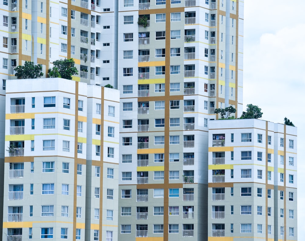 white and yellow concrete building