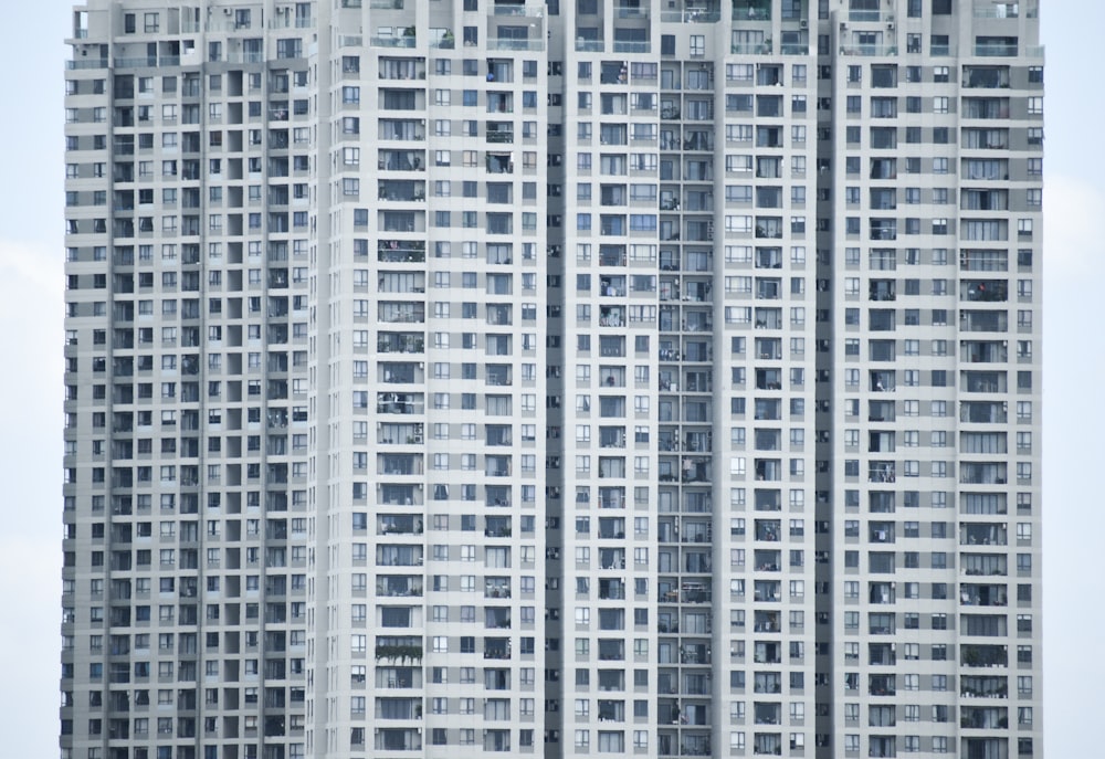 white and black high rise building