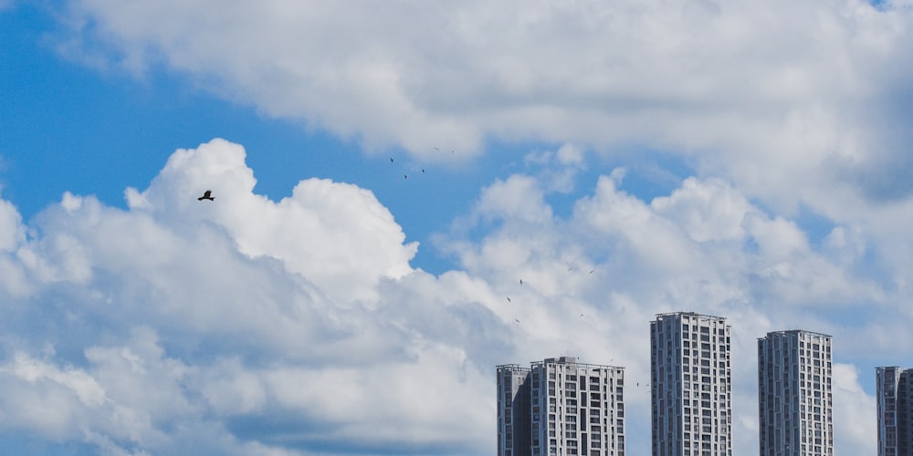 white clouds over city buildings during daytime