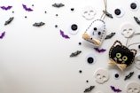A festive arrangement of Halloween-themed custom products.