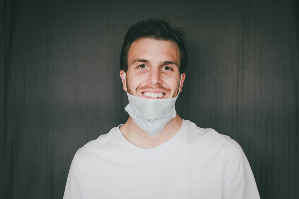 man in white turtleneck shirt