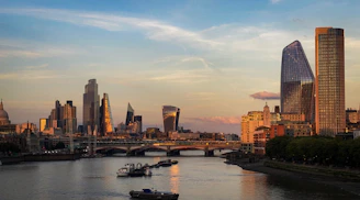 city skyline across body of water during daytime