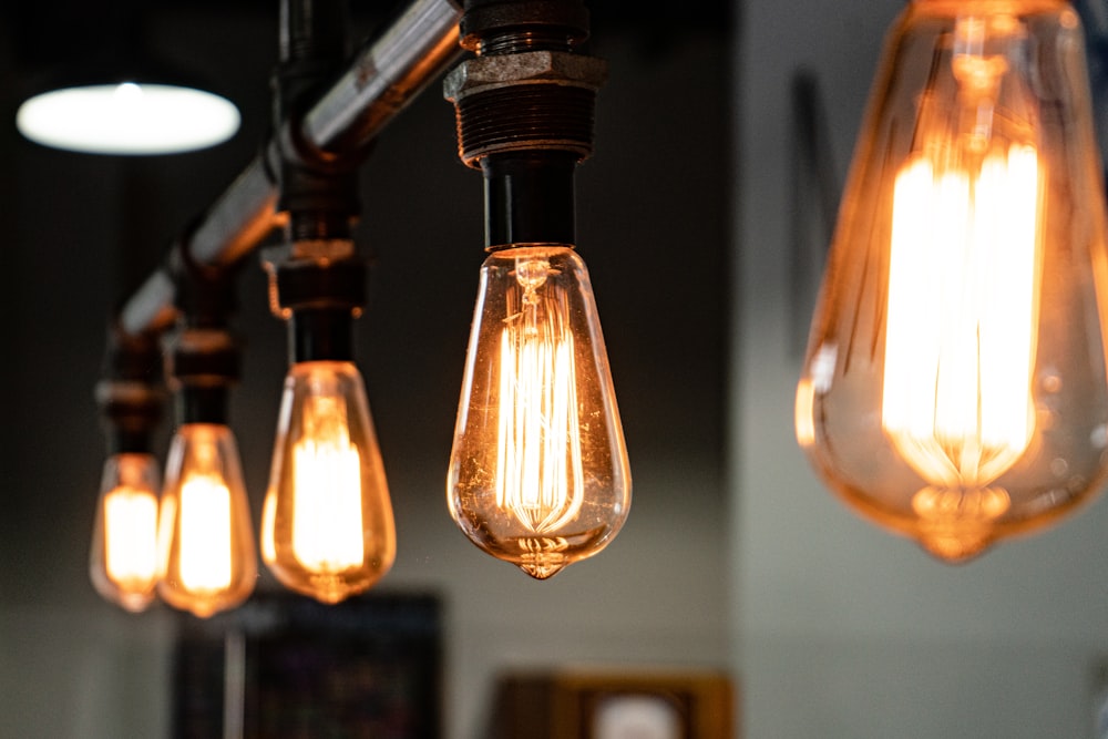 black and brown pendant lamp