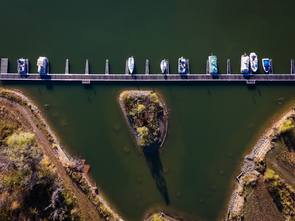 aerial view of green river