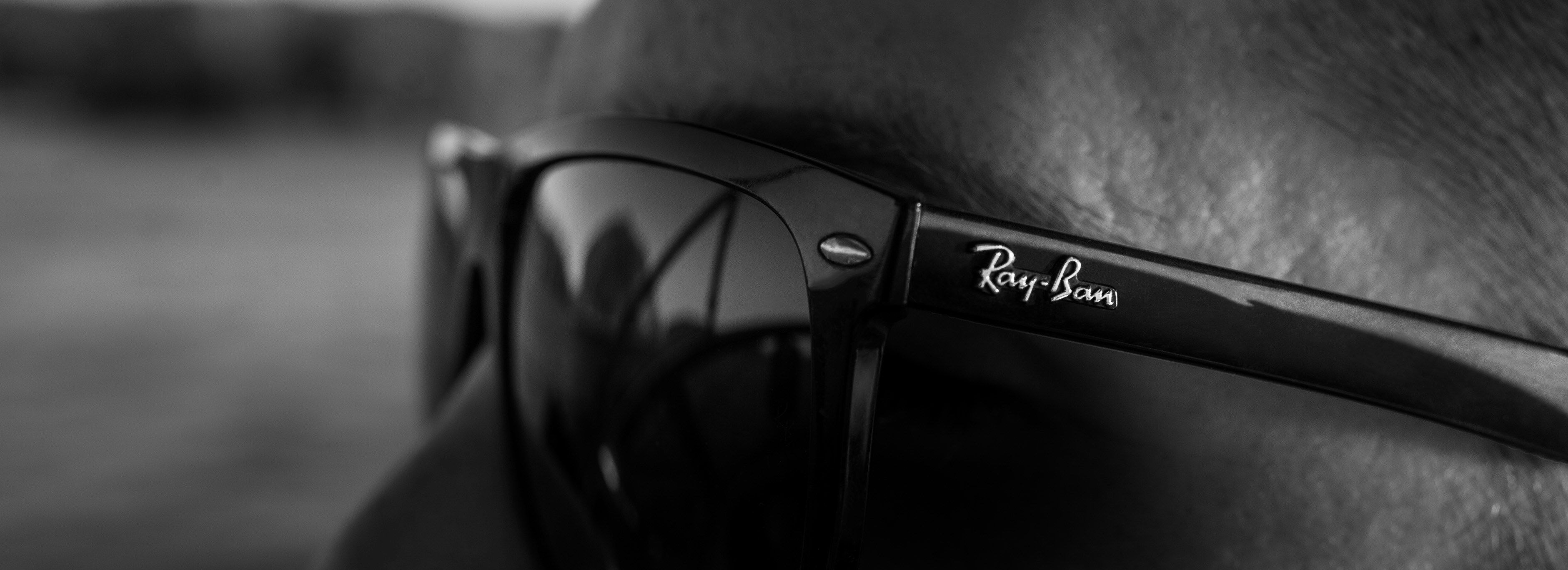 detail close up of ray ban meta smart glasses micro camera lens and frame structure