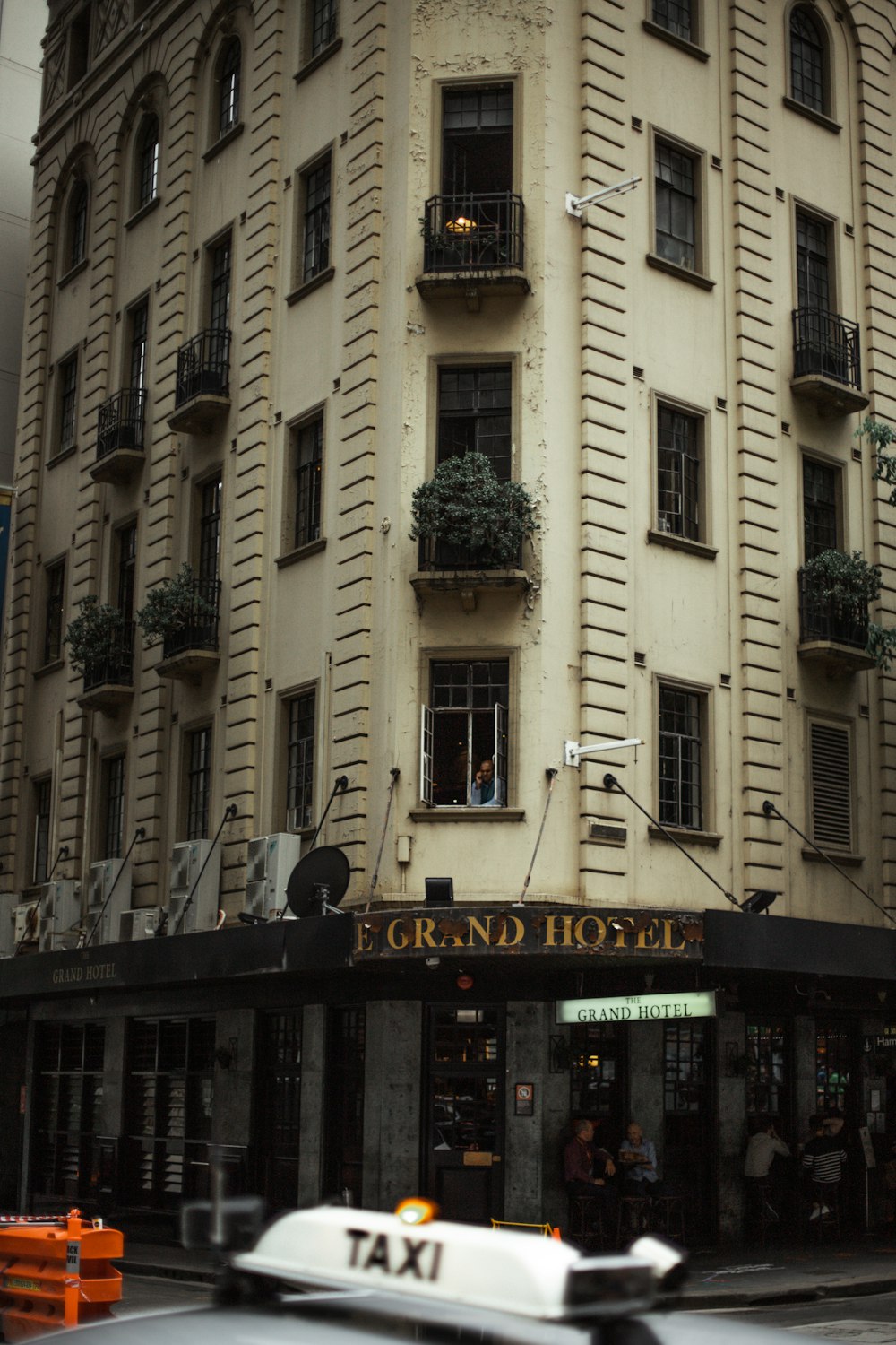 white and black concrete building