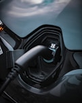black car gear shift lever