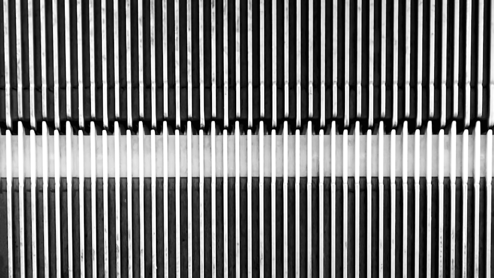 black and white striped textile