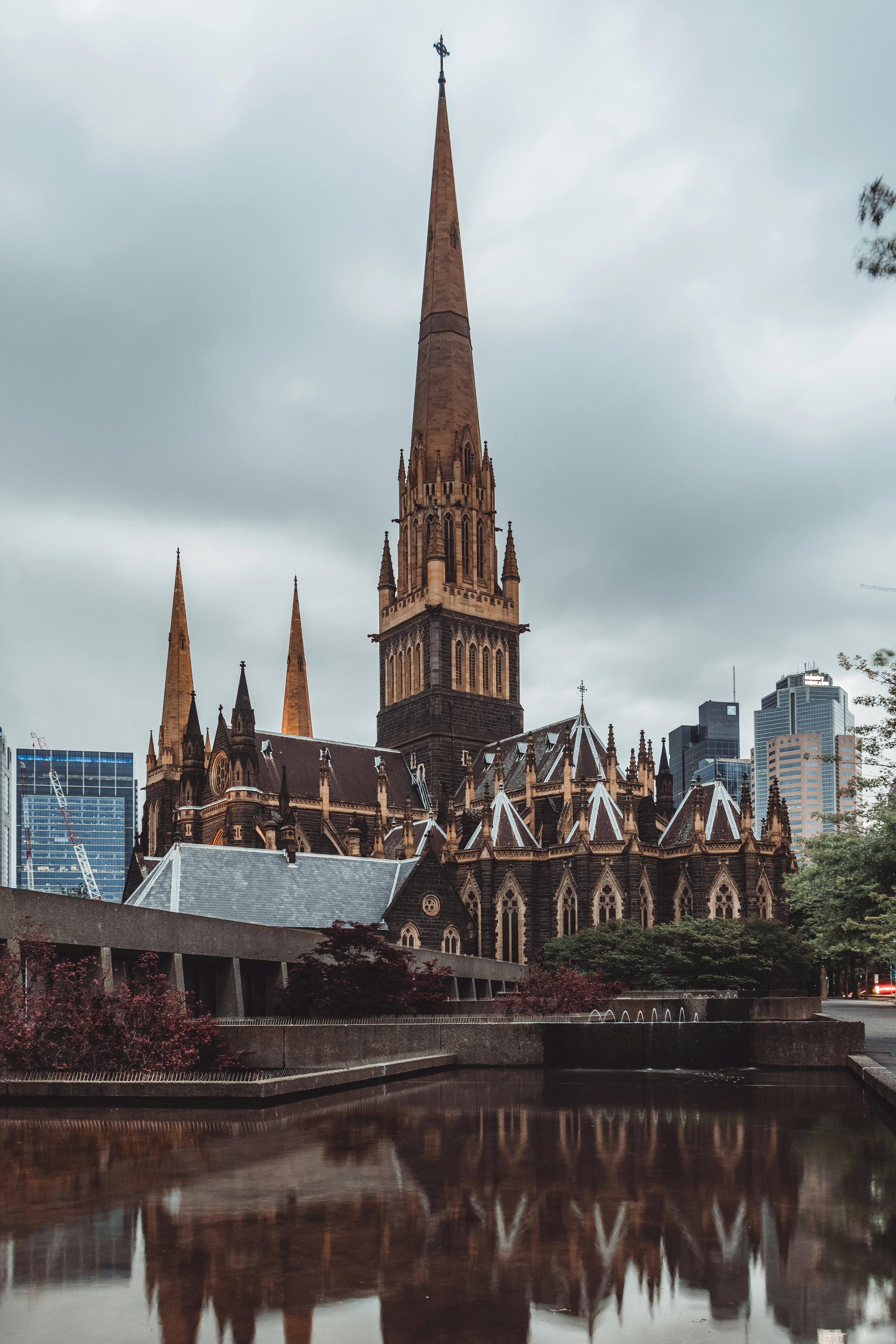 brown and white concrete building