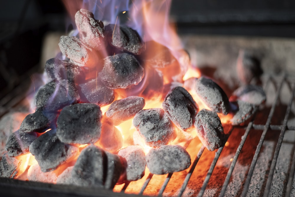 Nahaufnahme von gegrilltem Fleisch