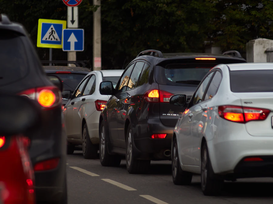 Traffic intersection cars commute