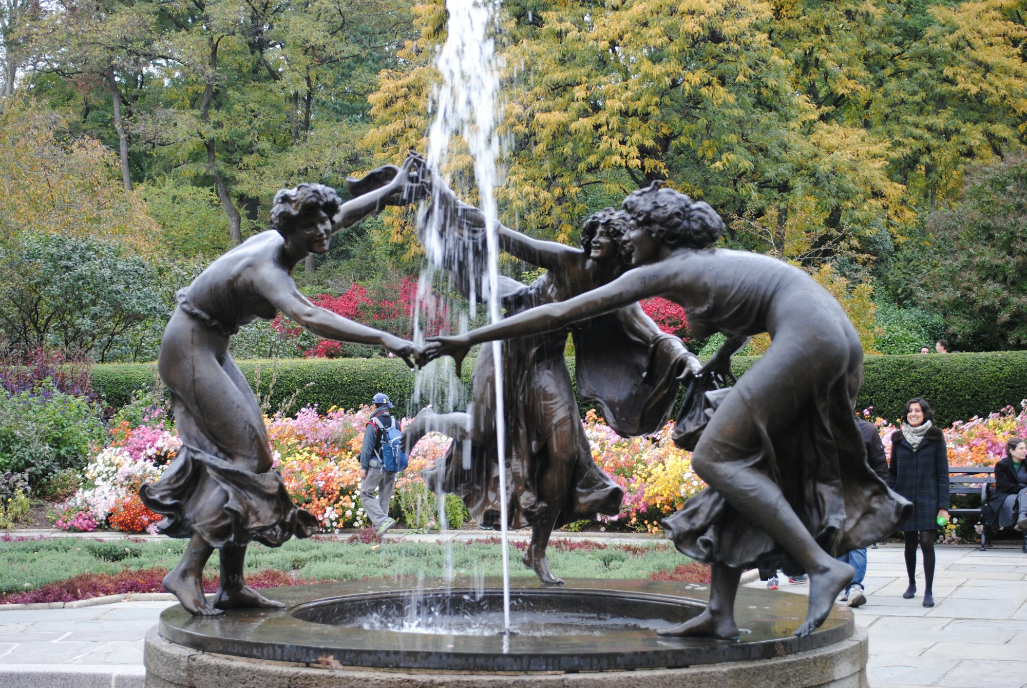 Fountain in Central Park, New York