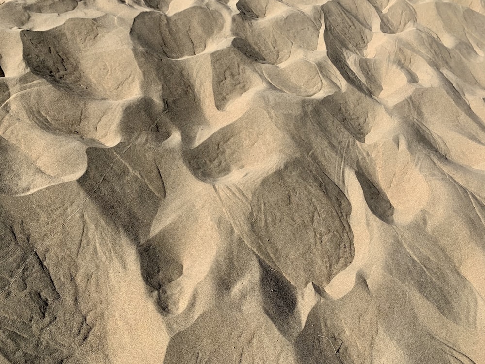 white and brown rock formation